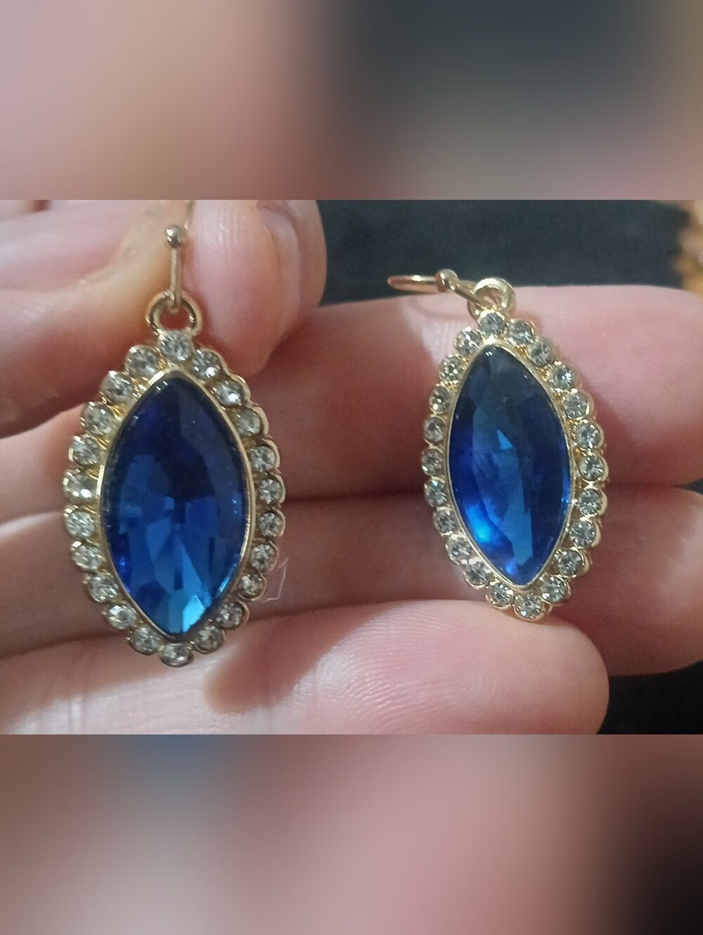 Vintage Crystal Drop Earrings